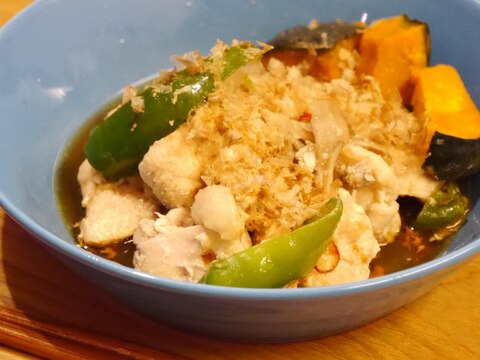 ポン酢でカンタン★鶏ムネの焼きびたし風